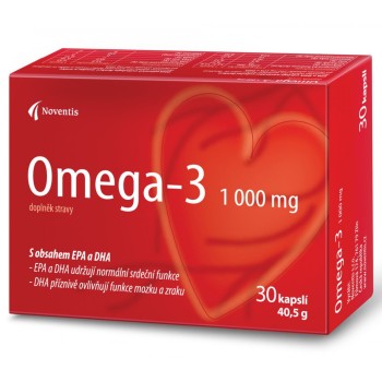 Omega-3 1000mg cps.30 pro zdravé srdce a cévy