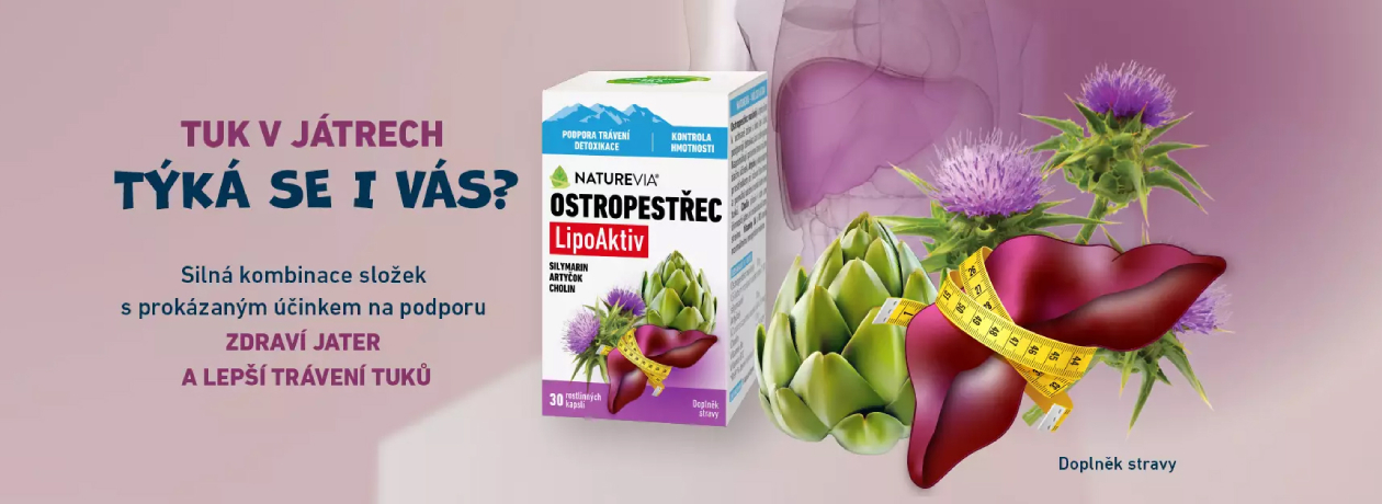 NatureVia Ostropestřec LipoAktiv. Foto 1