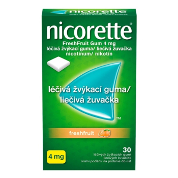 Nicorette FreshFruit Gum 4mg gum.mnd.30