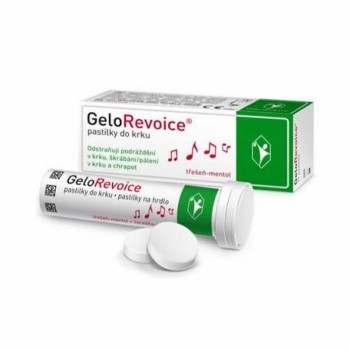 GeloRevoice pastilky do krku třešeň-mentol 10ks