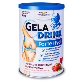 Geladrink FORTE HYAL práškový nápoj jahoda 420g