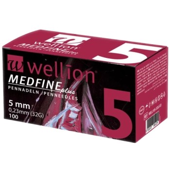 Wellion MEDFINE jehly inz.pera 0.23x5mm 32G 100ks