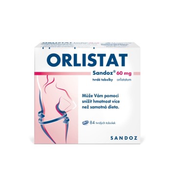 ORLISTAT SANDOZ 60 MG tvrdé tobolky, 84 tobolek