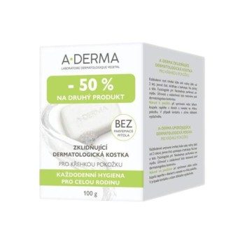 A-DERMA Zklidňující dermatologická kostka DUO 100g