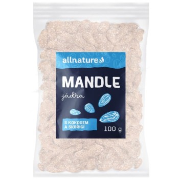 Allnature Mandle s kokosem a skořicí 100g