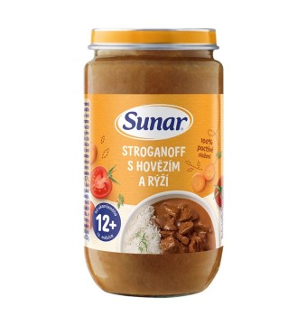 Sunar příkrm Strogan.s hov.+rýží od ukon.12m+235g
