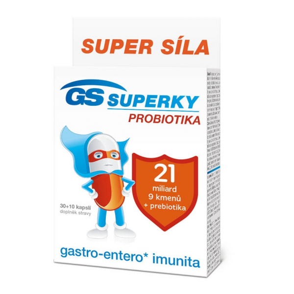 GS Superky probiotika 30+10cps ČR/SK
