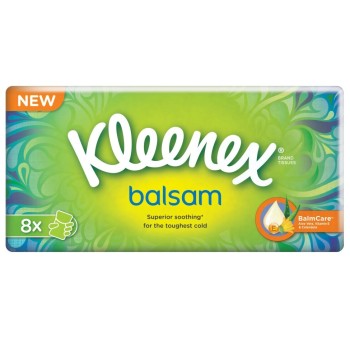 Kleenex Kapesníky papírové Balsam Hanks 8x9ks