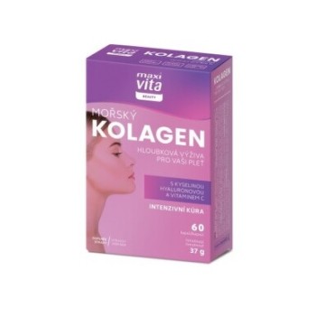 MaxiVita Beauty Mořský kolagen+kys.hyalur.cps.60