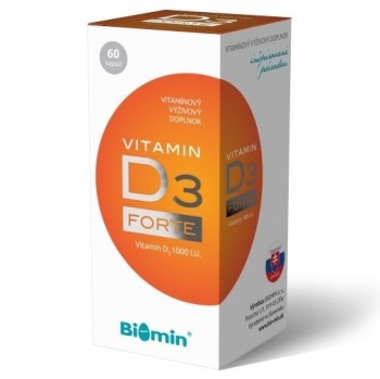 Biomin Vitamin D3 Forte 1000 I.U. 60 tob.