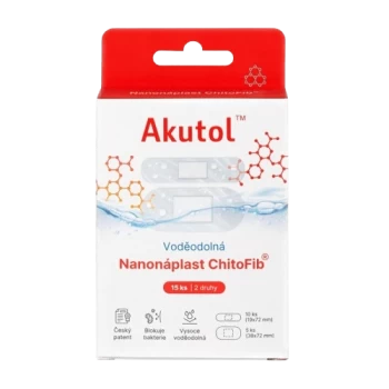 AKUTOL Nanonáplast ChitoFib Rodinné balení 25ks