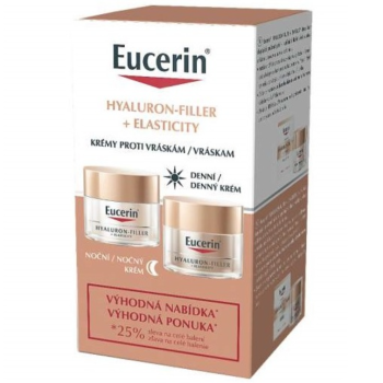 Eucerin Hyaluron-Filler + Elastiicity set Denní + Noční krém PROMO2022