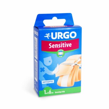 URGO SENSITIVE Citlivá pokožka náplast 1mx6cm NOVÁ