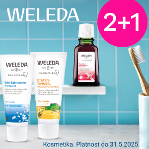 Akce 2+1 na Weleda ústní péče do 31.5.2025