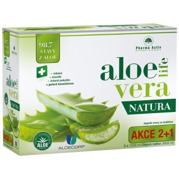 Aloe Vera Life Natura 3x 1000ml + Liposomal Vitamin C 15 sáčků