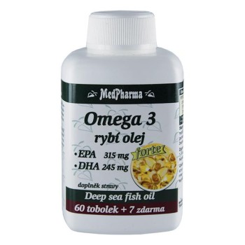 MedPharma Omega 3 rybí olej Forte 67tob