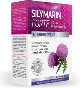 Silymarin forte 250mg+vitamin D tbl.40