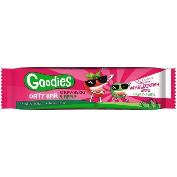 Goodies ovesná tyčinka jahody a jablko 23g