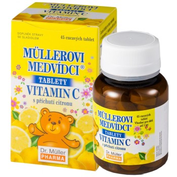 Dr.Müller Müllerovi medvídci s Vitamínem C a příchutí citronu 45tbl