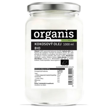 Organis Kokosový olej panenský BIO 1000ml