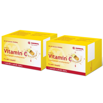 Farmax Vitamin C s postupným uvolňováním 120 tobolek