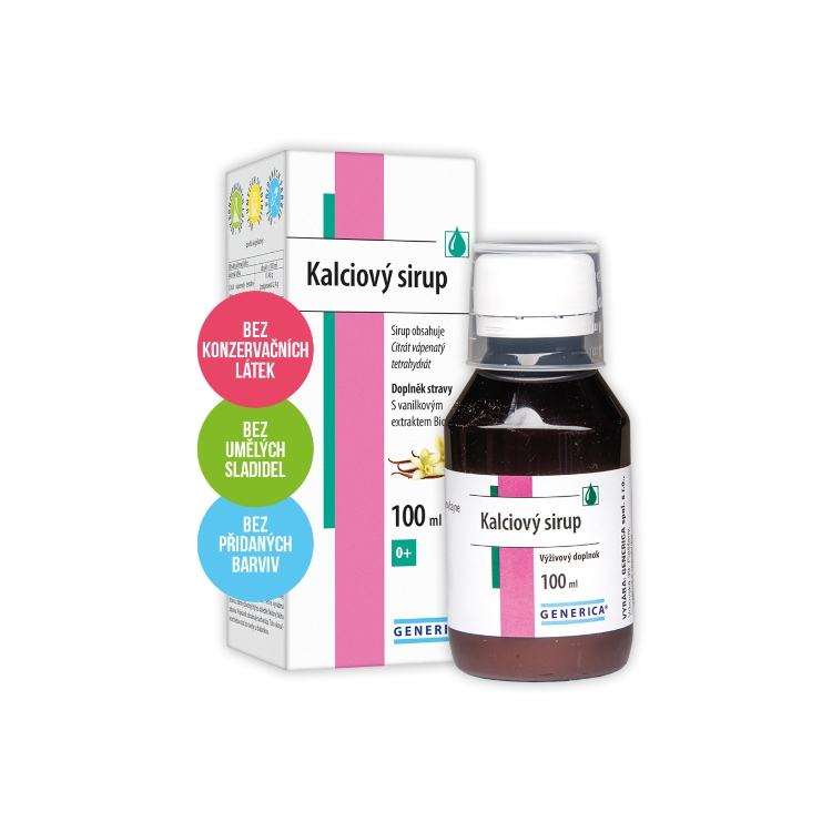 Kalciový sirup 100ml Generica | EUC Lékárna