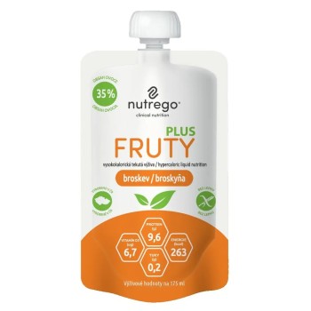 nutrego FRUTY PLUS broskev por.sol.4x175ml