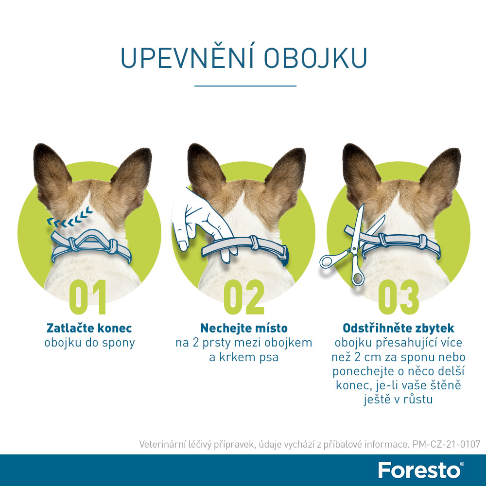 Foresto 1.25g+0.56g obojek kočky+psy do 8kg 38cm. Foto 10