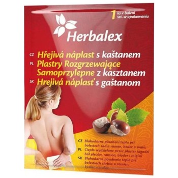 Herbalex hřejivá náplast s kaštanem 1ks