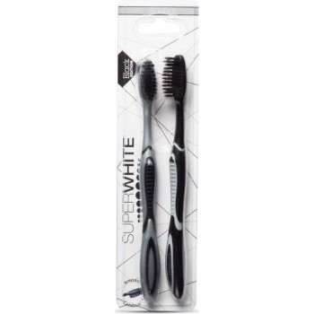 SUPERWHITE Black Edition zubní kartáček MEDIUM 2ks