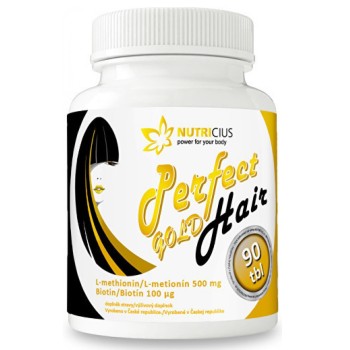 Perfect Hair Gold Methionin 500mg + Biotin 100ug tbl.90