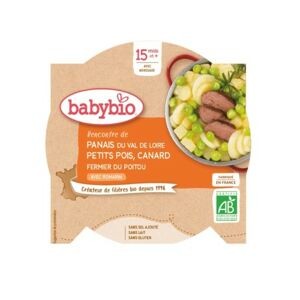 BABYBIO Zelenina s farmářskou kachnou 260g