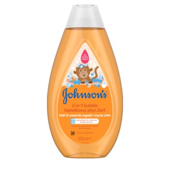 JOHNSONS bublinková koupel & mycí gel 2v1 500 ml