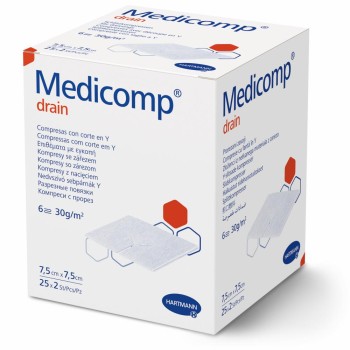 Kompres Medicomp Drain ster.7.5x7.5cm 25x2ks