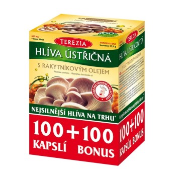 TEREZIA Hlíva ústřičná s rakyt.olejem cps.100+100