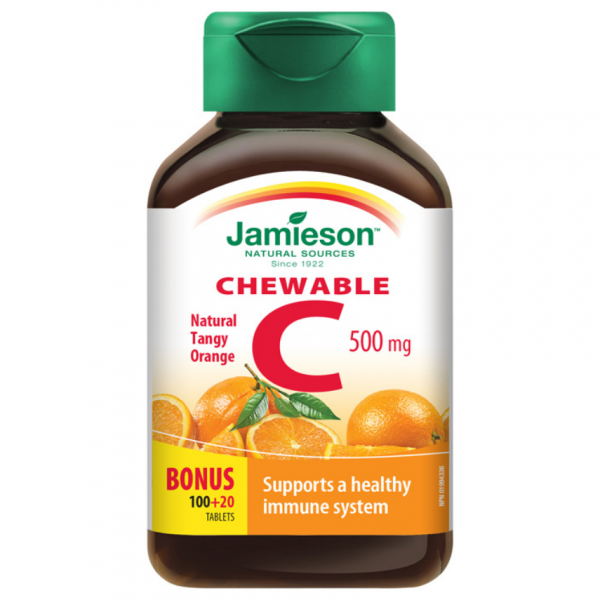JAMIESON Vitamín C 500mg pomeranč cucací tbl.120