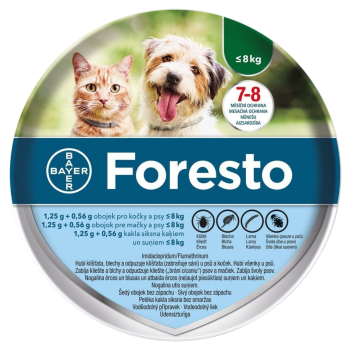 Foresto 1.25g+0.56g obojek pro kočky a psy do 8kg