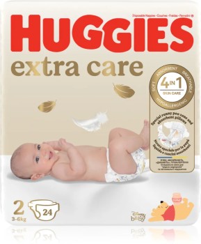 HUGGIES extra care 2 3-6kg 24ks