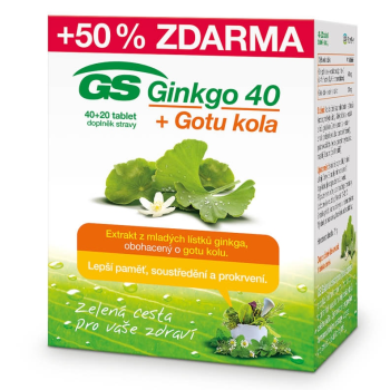 GS Ginkgo 40 + Gotu kola 40+20 tablet