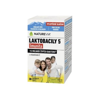 NatureVia Laktobacily 5 Imunita cps.30