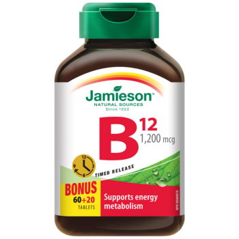 JAMIESON Vitamín B12 1200mcg s post.uvolňov.tbl.80