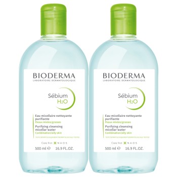 BIODERMA Sébium H2O 500ml 1+1 Festival