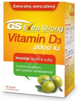 GS Extra Strong Vit.D3 2000 IU cps.90 ČR/SK