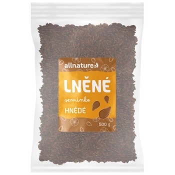 Allnature Lněné semínko hnědé 500g