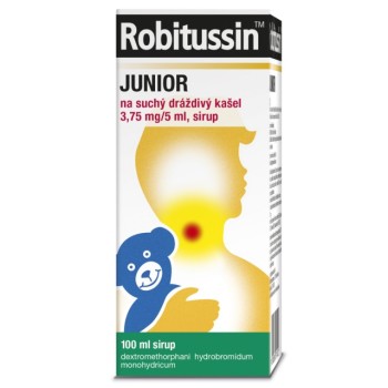 Robitussin Junior suchý drážd.kaš.3.75mg/5ml 100ml