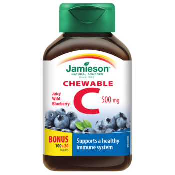 JAMIESON Vitamín C 500mg borůvka cucací tbl.120