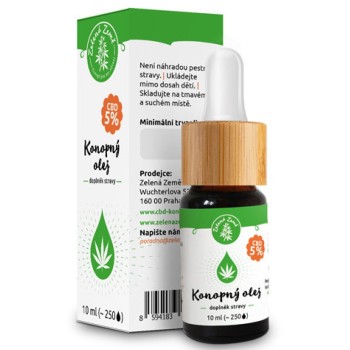 Zelená Země CBD Konopný olej 5% 10ml