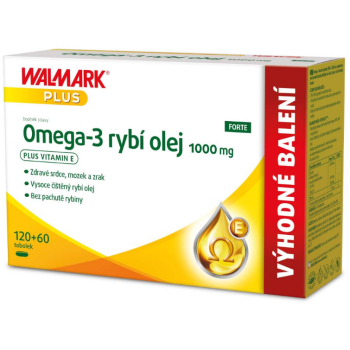 Walmark Omega-3 rybí olej 1000mg 120+60tob