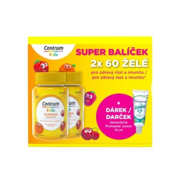 Centrum Kids Gummies multifruit 2x60ks+dárek