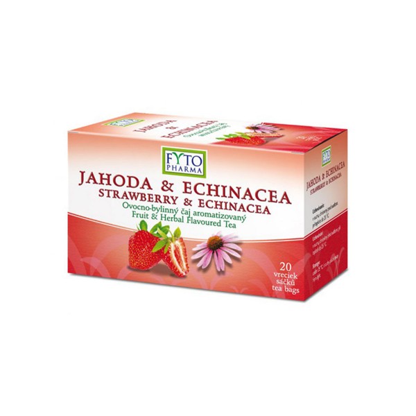 Fytopharma Ovocno-bylinný čaj jahoda & echinacea 20 x 2g